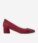 Women's Go-To Block Heel Pumps 45MM Black Cherry Patent